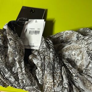 Chiffon Scarf with Paisley Print